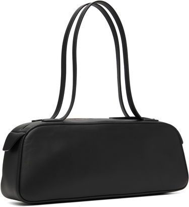 Голяма пазарска чанта Khaite Leather Shoulder Bag Черно | H2040-875, 2