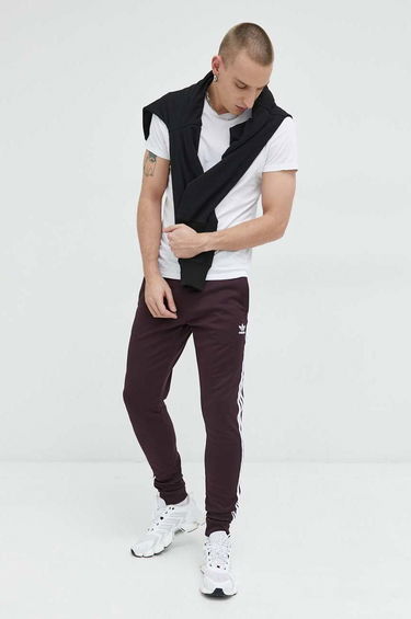 Спортни панталони adidas Originals Sweatpants Бургунди | HK7352, 0