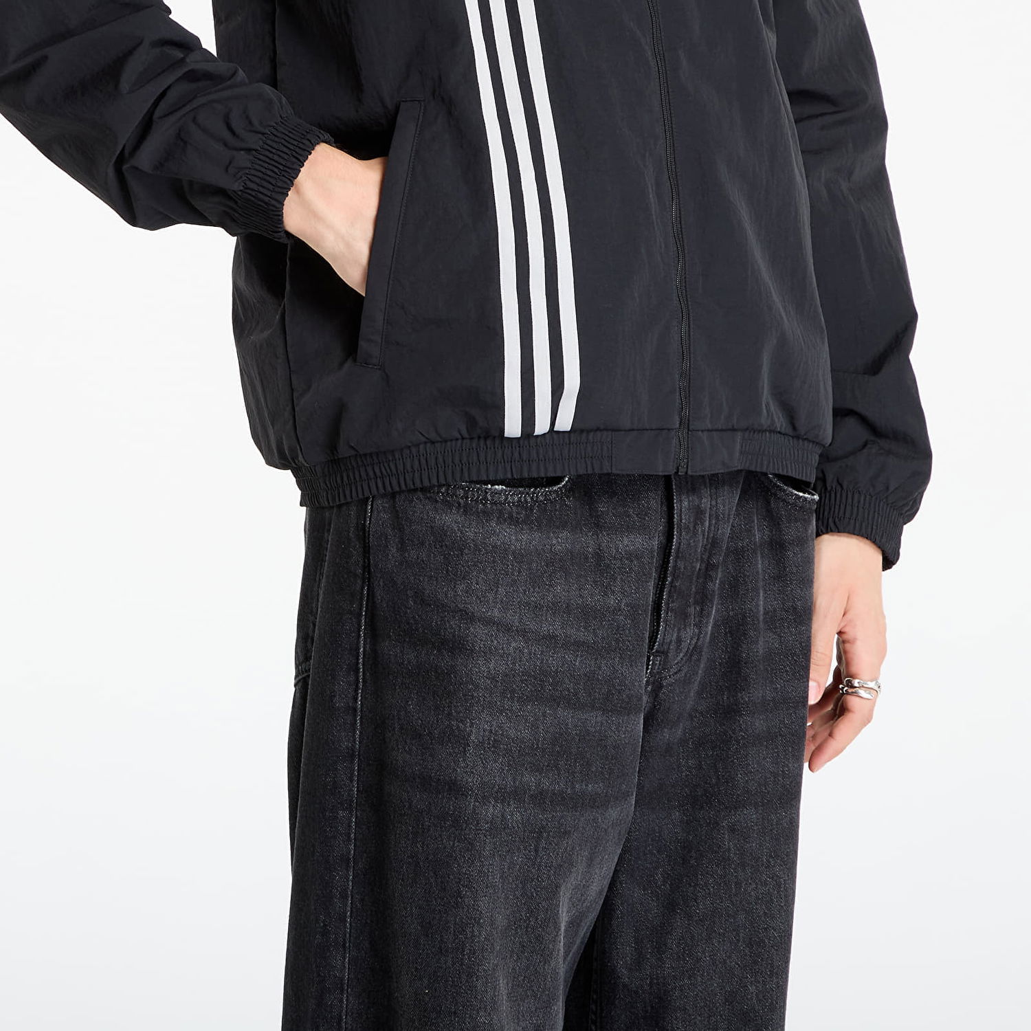 Яке adidas Performance Firebird Front Stripes Track Jacket Черно | JV9882, 1