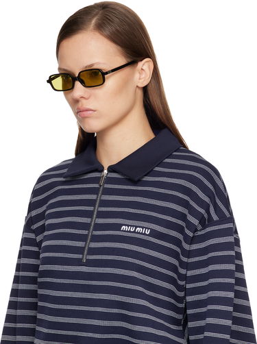 Слънчеви очила Miu Miu Miu Regard Rectangular Sunglasses Черно | 0MU 11ZS 8056262150511, 3