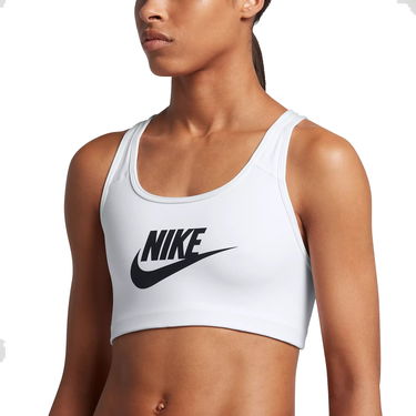 Сутиен Nike Nike Swoosh Futura Sports Bra Бяло | 899370-100, 0