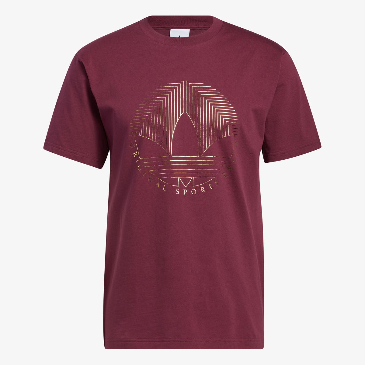 Тениска adidas Originals Deco Trefoil Graphic T-Shirt Бургунди | H31333, 0