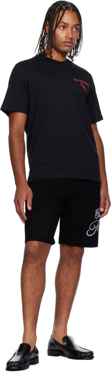 Къси панталони AMIRI AMIRI 'Club Amiri' Crochet Shorts Черно | AMKNSH1043, 3