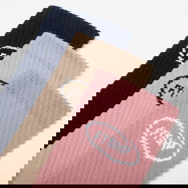 Чорапи Footshop Basic Crew Socks 3-Pack Navy/ Acru/ Pink Многоцветен | FTSHP_361, 9