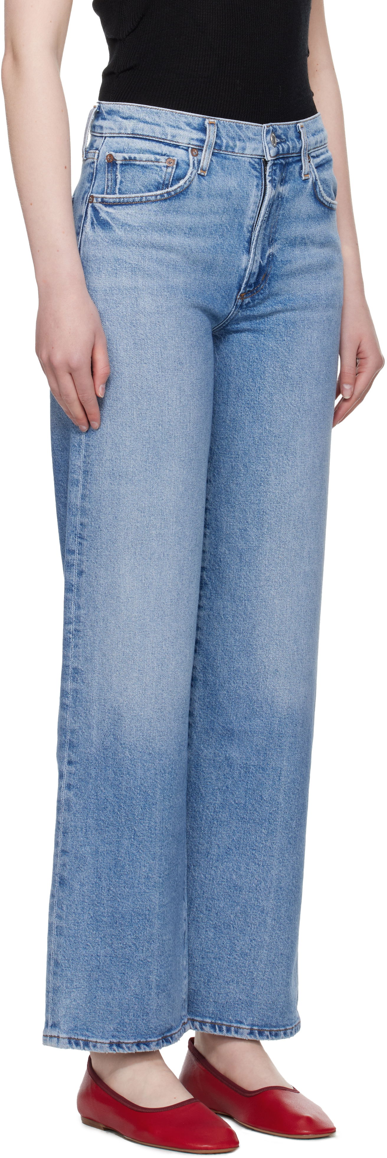 Дънки AGOLDE AGOLDE Harper Straight Jeans Синьо | A9153-1854, 1