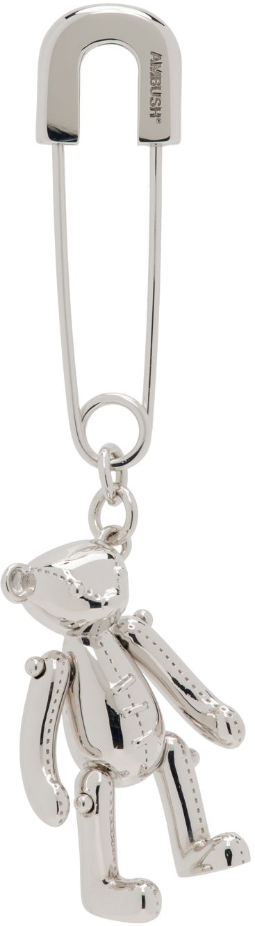 Обеци Ambush Teddy Bear Charm Earring "Silver" Металик | BMOD008S24BRA0017200, 0
