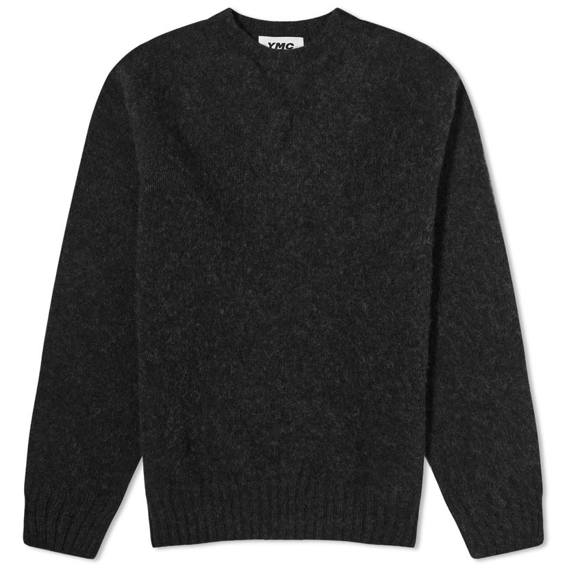 Пуловер YMC YMC Suededhead Crew Knit, Size Medium Сиво | P8AZC-01