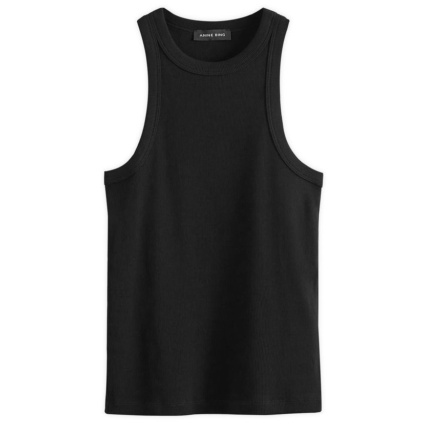 Потник Anine Bing Eva Ribbed Tank Top Черно | A-08-0151-000-BLK