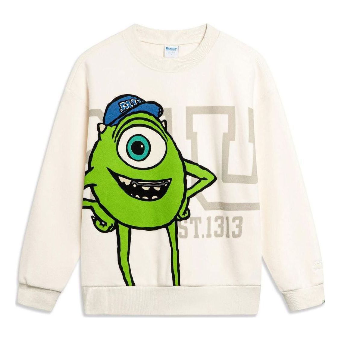 Суитчър Li-Ning Li-Ning x Disney Monster University Fleece Sweatshirt Бяло | AWDT812-2, 0