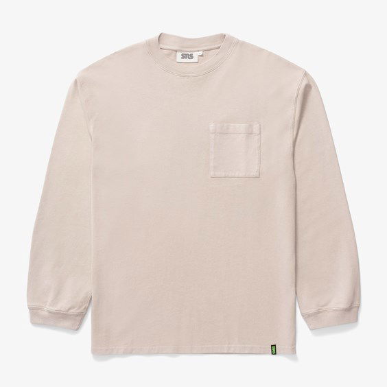 Washed Long Sleeve Pocket Tee