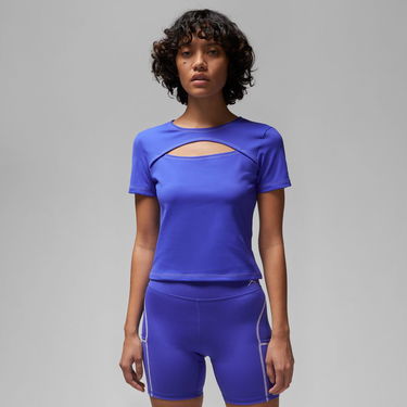 Тениска Jordan Sport Keyhole T-Shirt Лилаво | DX0464-430, 1