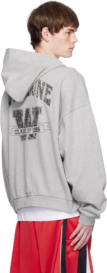 Суитчър We11done We11done College Zip-Up Hoodie Сиво | WD-TJ2-25-846-U-MG, 2