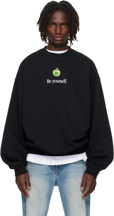 Суитчър VETEMENTS VETEMENTS 'Be Yourself' Oversized Sweatshirt Черно | UH76HD350B, 0