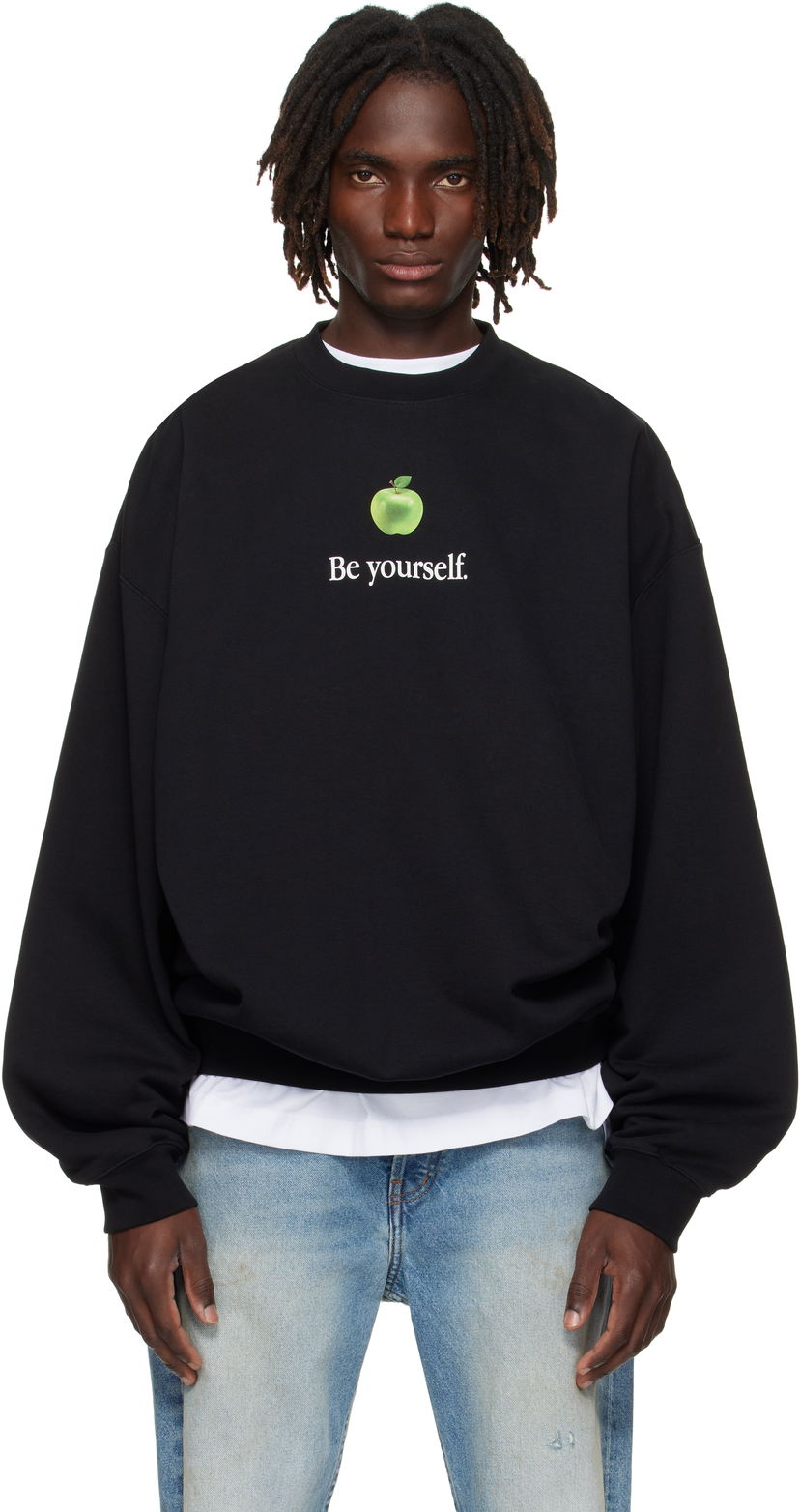 Суитчър VETEMENTS VETEMENTS 'Be Yourself' Oversized Sweatshirt Черно | UH76HD350B