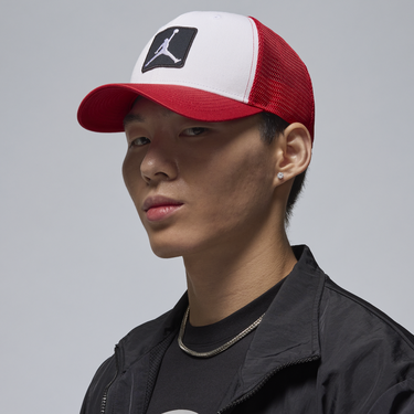 Шапка с козирка Jordan Rise Structured Trucker Hat Червено | FZ0774-102, 4