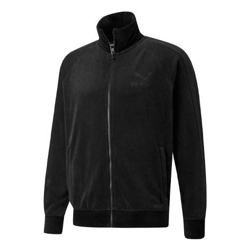 Яке бомбър Puma Iconic T7 Embroidered Logo Retro Stand Collar Jacket Черно | 532936-01