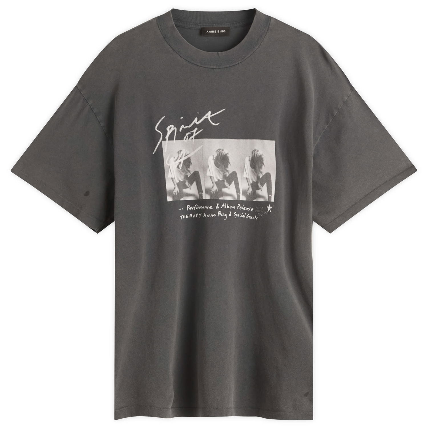 Тениска Anine Bing Anine Bing Ashton Concert T-Shirt, Size Large Сиво | A-08-11304-WBL1, 1