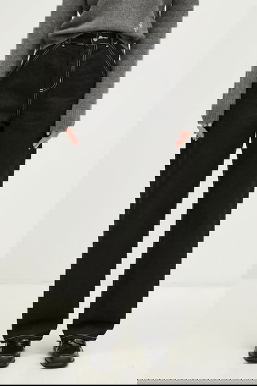 Дънки Carhartt WIP Simple Pant Contrast Stitch High Waist Черно | I031924.8902, 0