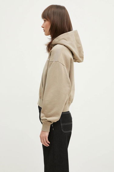 Суитчър Sporty & Rich Sporty & Rich Vendome Script Embroidered Cropped Hoodie Бежово | ST074516232GY15, 1