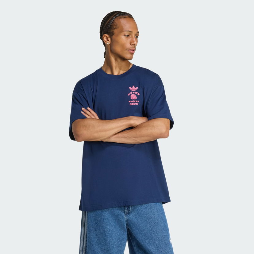 Тениска adidas Performance Japan Florals Graphic T-Shirt Тъмно синьо | KT0787