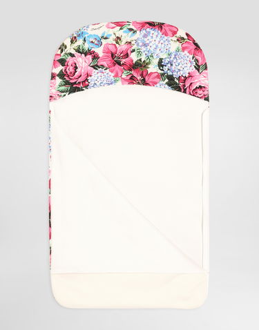 Пижама Dolce & Gabbana Dolce & Gabbana Floral Print Interlock Baby Sleeping Bag Бяло | LNJAH0II7HTHA5MH, 1