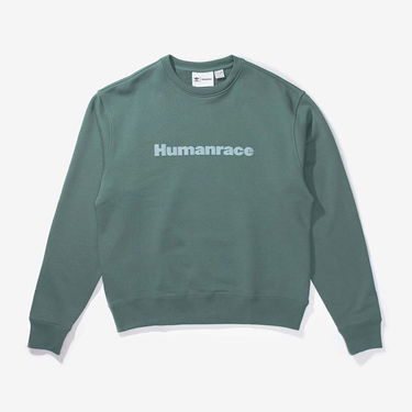 Суитчър adidas Originals Pharell Williams x Basics Crew Зелено | HK6694, 0