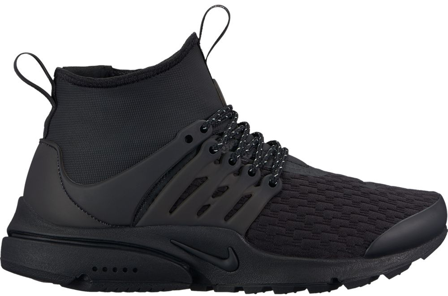 Кецове и обувки Nike Air Presto Mid Utility Triple Black (Women's) Черно | AA0674-003, 0