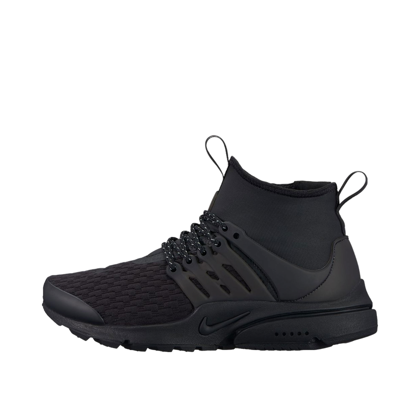 Кецове и обувки Nike Air Presto Mid Utility Triple Black (Women's) Черно | AA0674-003