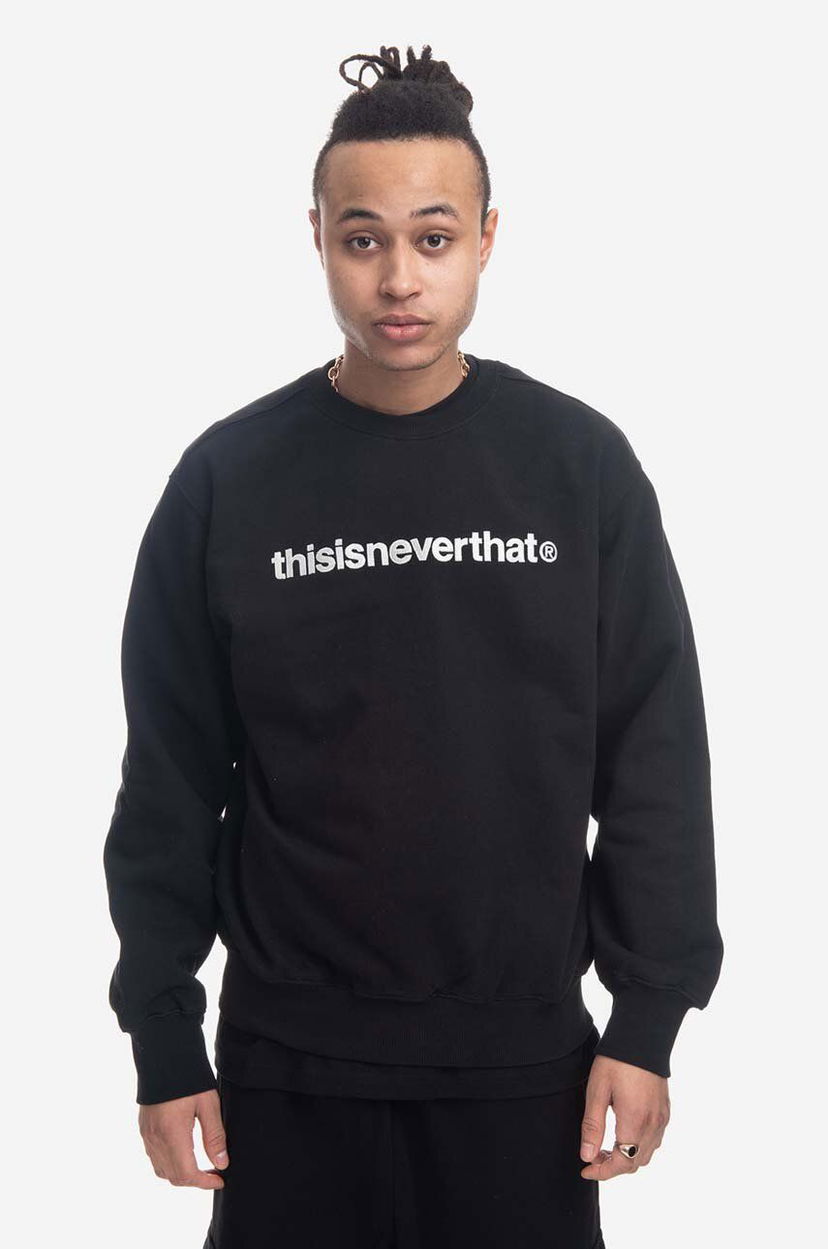 Суитчър thisisneverthat T-Logo Crewneck Черно | TN220TSWCW01