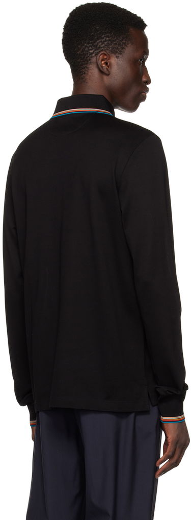 Поло тениска Paul Smith Paul Smith Long Sleeve Zip Polo Черно | M1R-031Y-K00089-79, 2