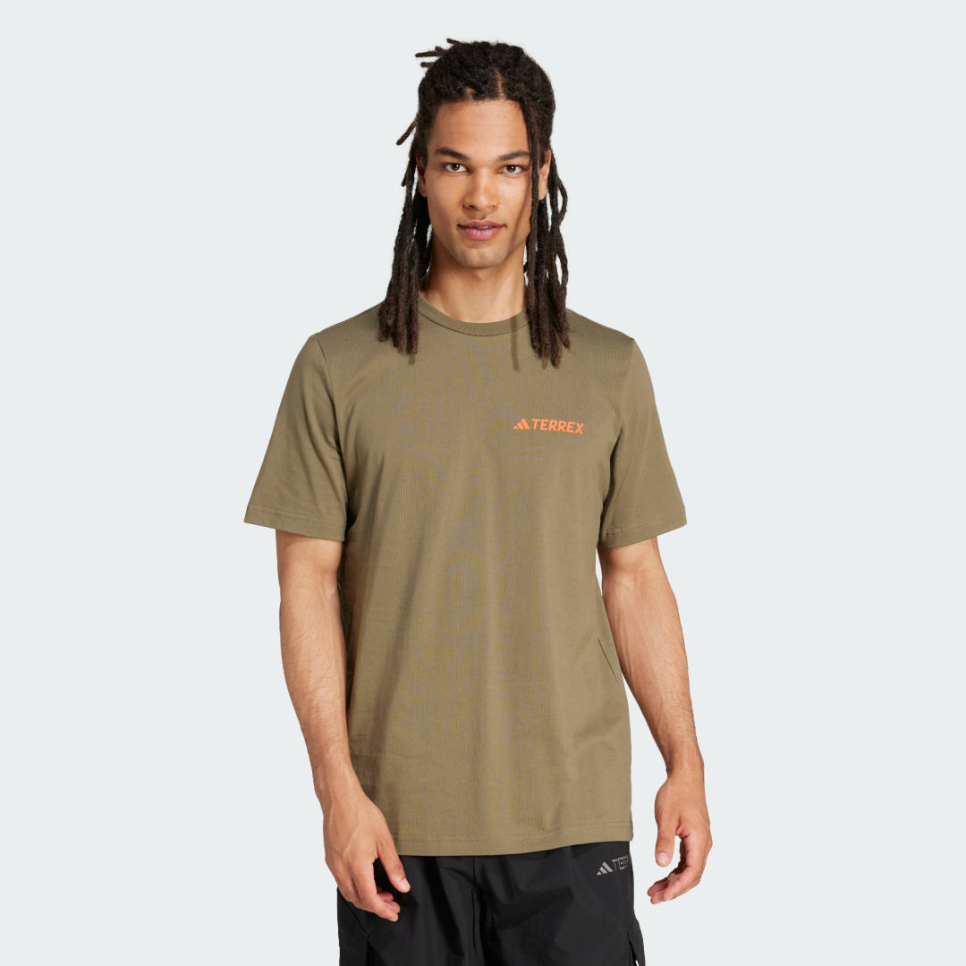 Тениска adidas Performance Terrex Graphic Tee Зелено | JI9408, 0