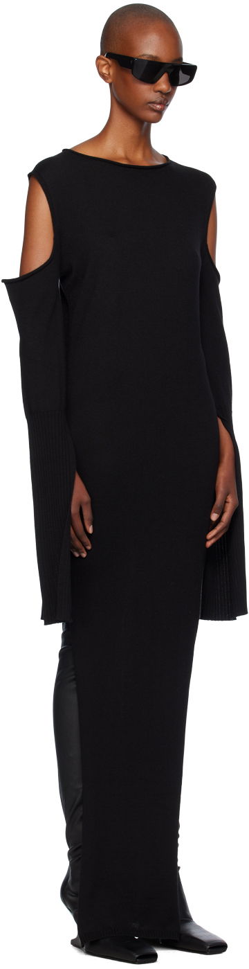 Pокля Rick Owens Rick Owens Porterville Cape Sleeve Maxi Dress Черно | RP02D3610 M, 1