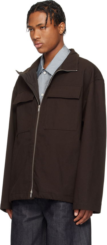 Яке Jil Sander Jil Sander Sportswear Zip-Up Jacket Кафяво | J47SW0006_J45267, 3