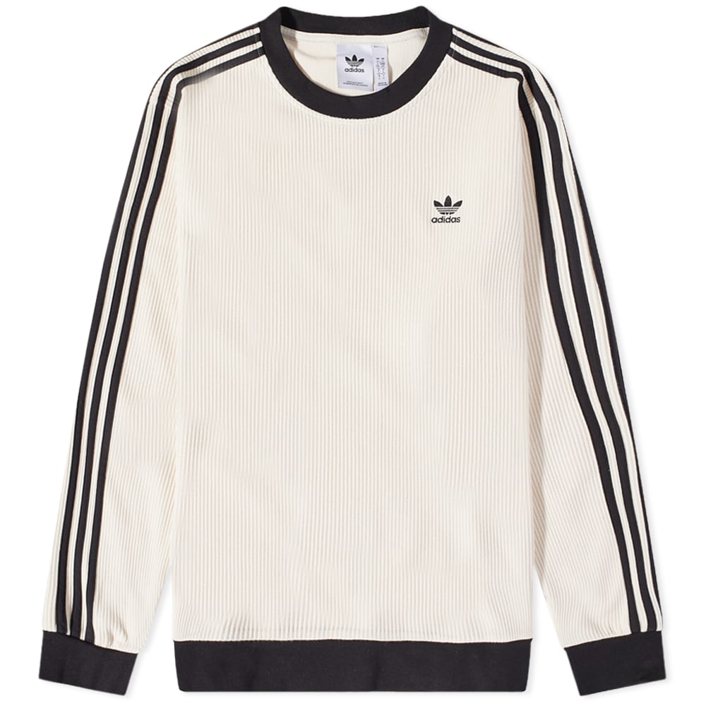 Суитчър adidas Originals Waffle Crew Sweat Бяло | HA9309, 0