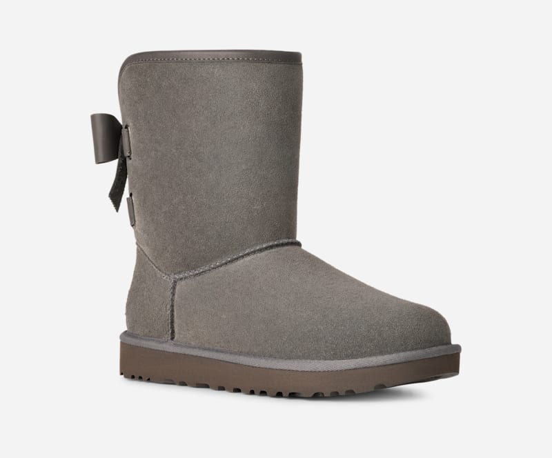 Кецове и обувки UGG Classic Short Bailey Bow Boots Сиво | 1174511-CHRC, 1