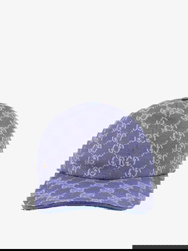 Шапка с козирка Gucci Blue Monogram Baseball Hat Синьо | 7484754HG624468, 0
