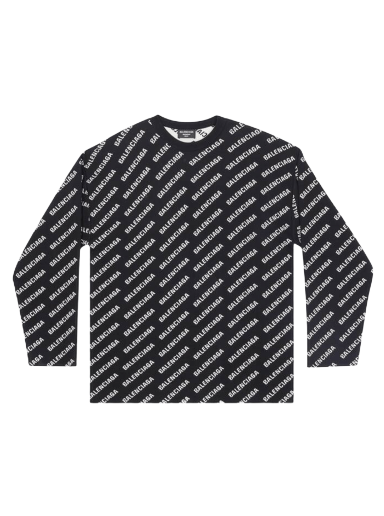 Суитчър Balenciaga All-Over Crewneck Черно | 702952 T3233 1070