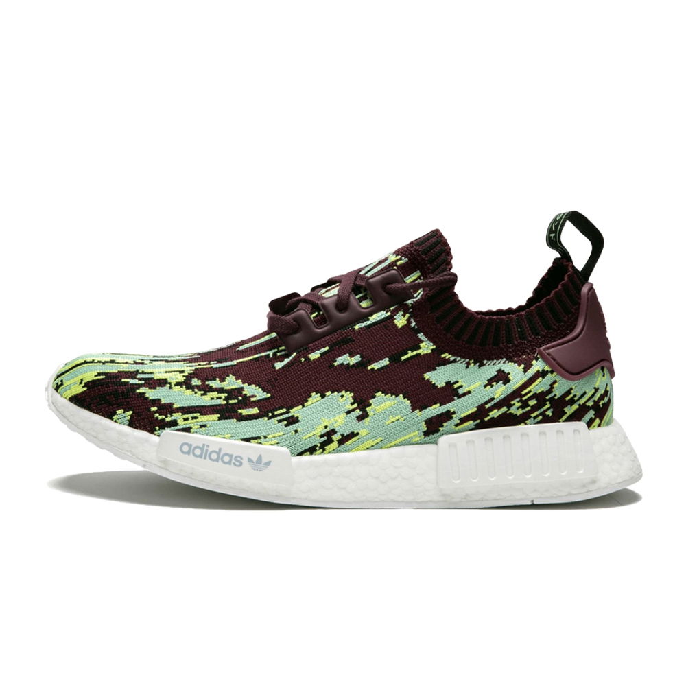 Кецове и обувки adidas Originals Sneakersnstuff x NMD_R1 Primeknit "Datamosh 2.0" Бургунди | DB2843, 0