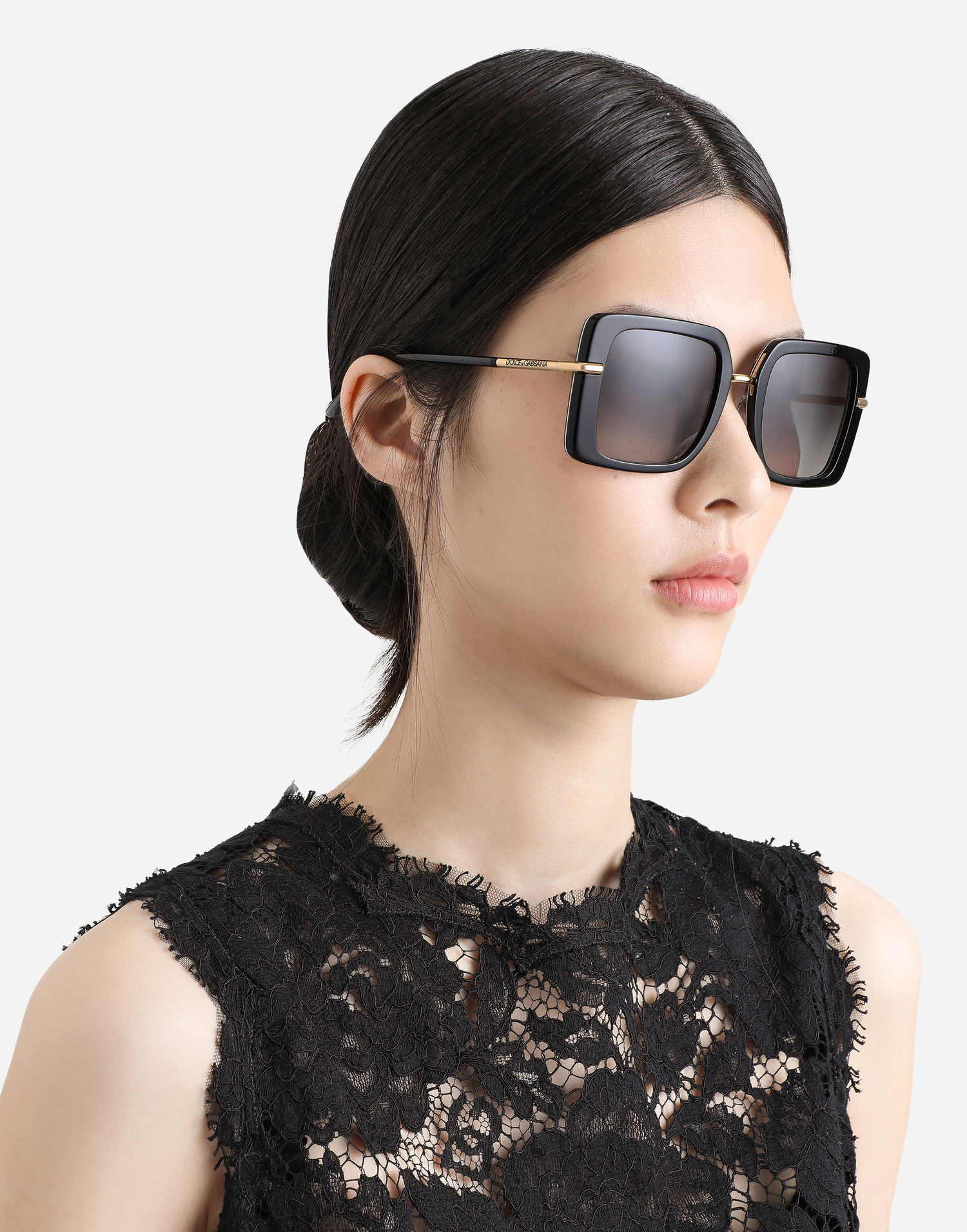 Слънчеви очила Dolce & Gabbana Dolce & Gabbana DNA Square Sunglasses Черно | VG4491VP98G9V000, 1
