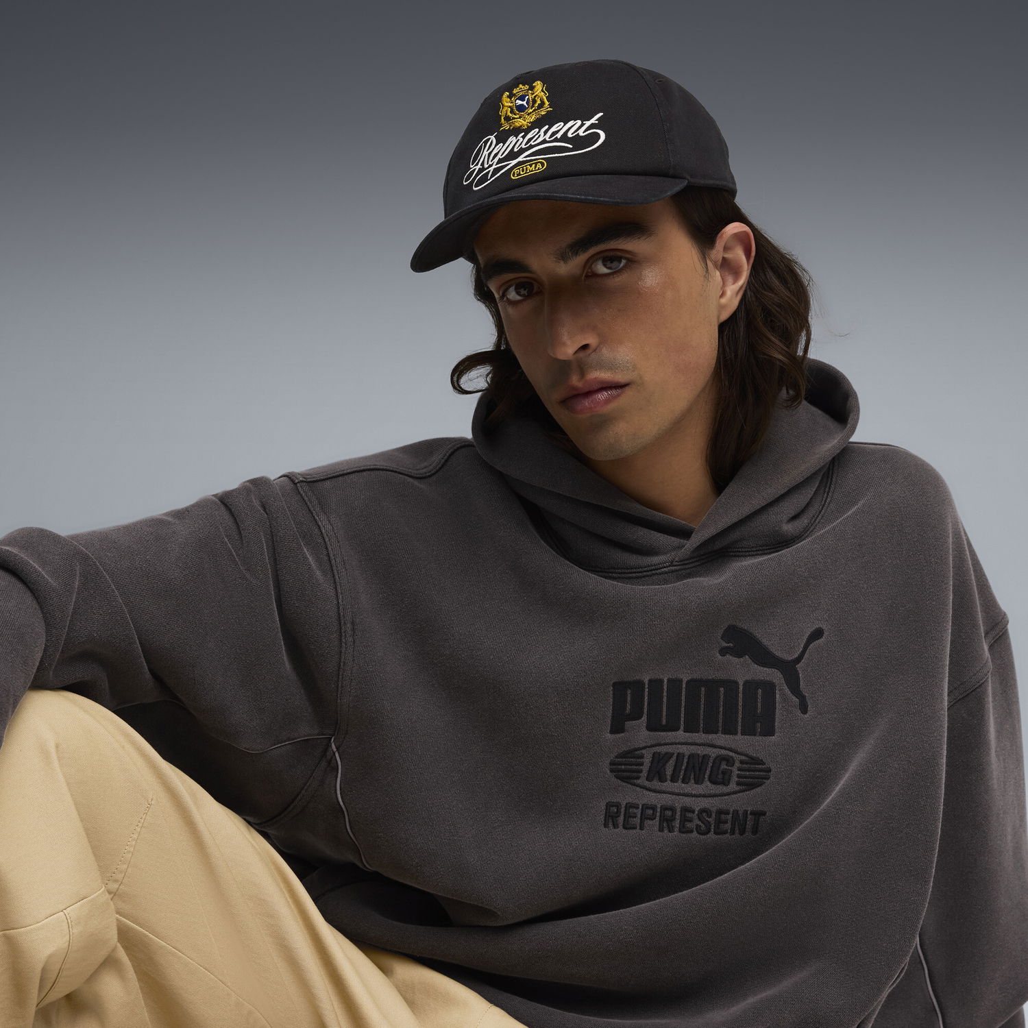 Шапка с козирка Puma PUMA x REPRESENT Crest Script Cap Черно | 026600_01, 1