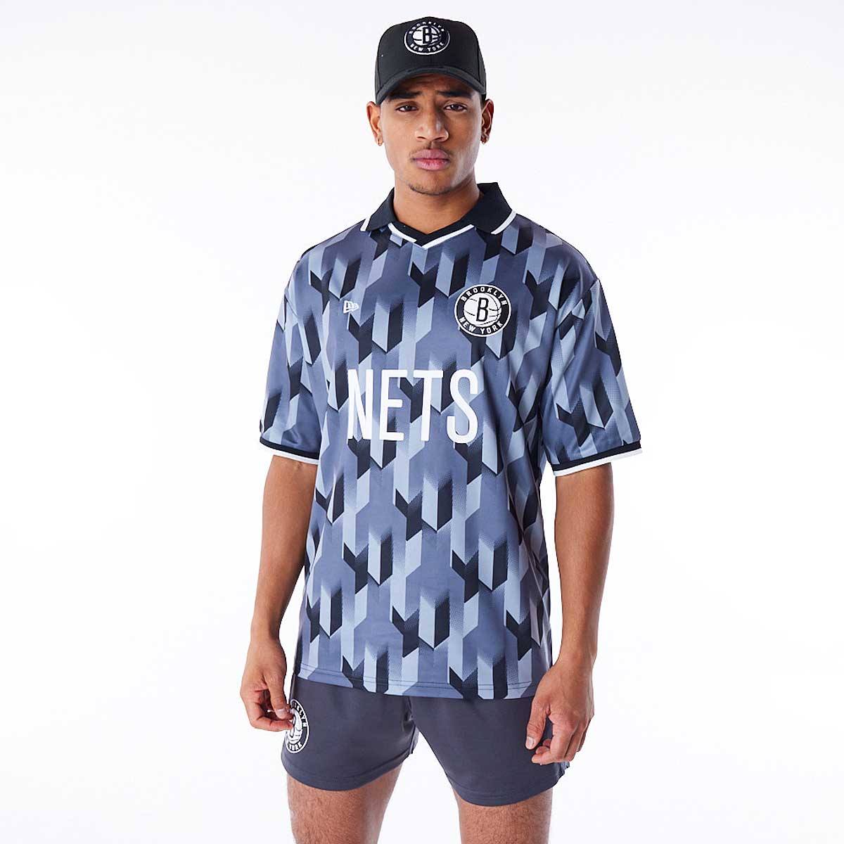 Фланелка New Era NBA Brooklyn Nets Soccer Jersey Синьо | 60565027, 0
