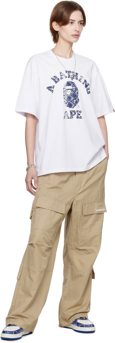 Тениска BAPE A Bathing Ape Exclusive Printed T-Shirt Бяло | Tee, 3