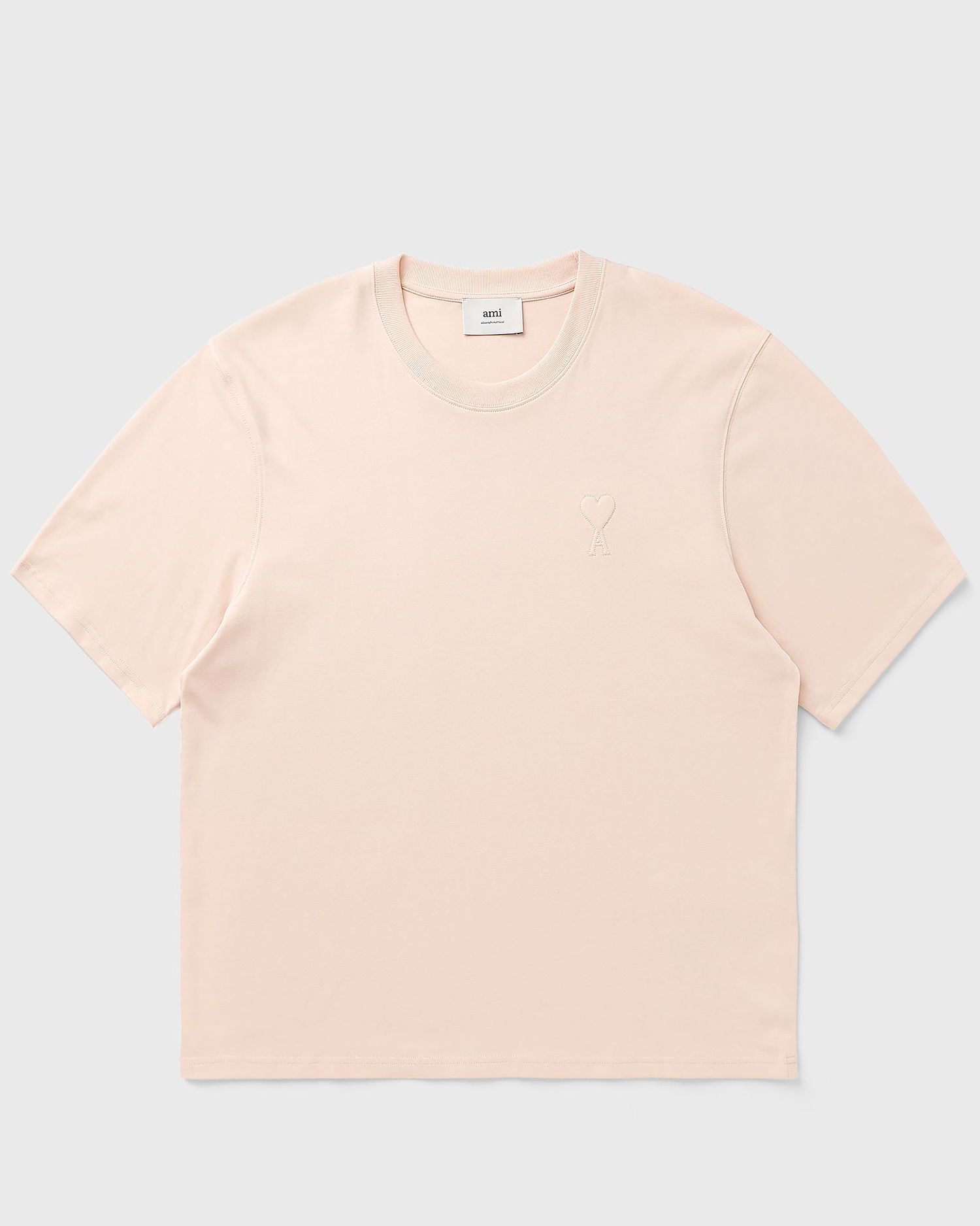 Тениска AMI AMI De Coeur Embossed T-Shirt Розово | UTS357.726-680, 0