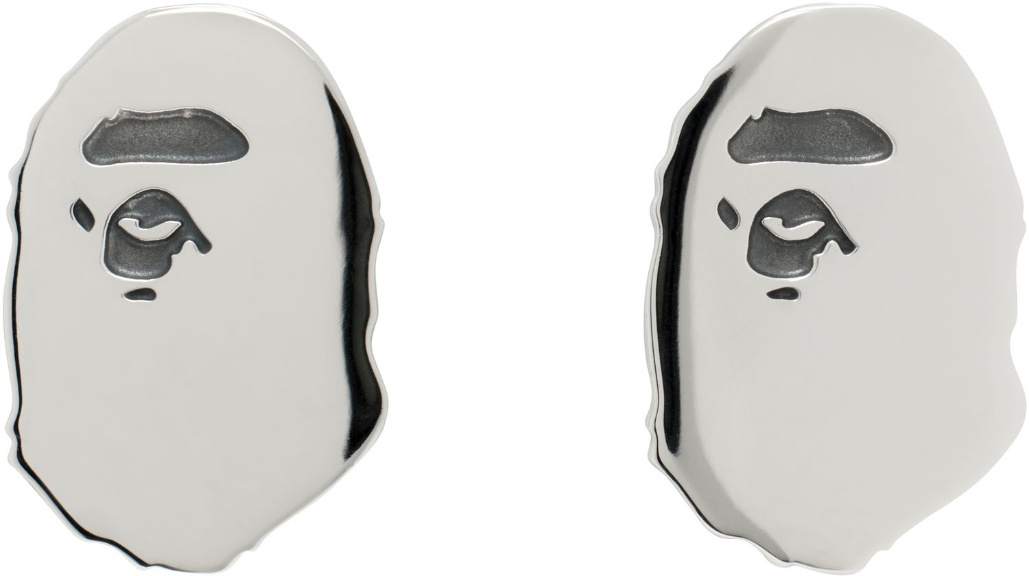 Обеци BAPE Ape Head Silver Earrings Металик | 001GDK801009M, 0