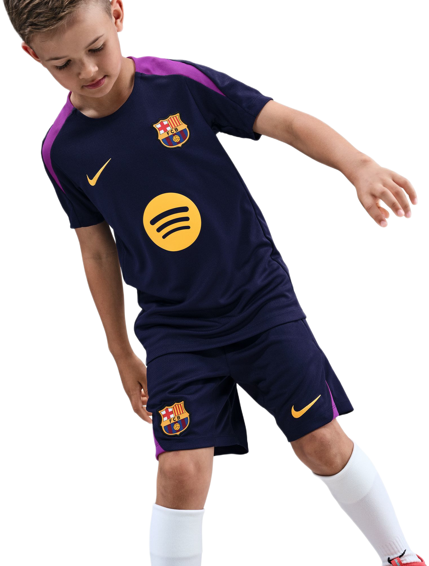 Тениска Nike FCB Y NK DF STRK SS Top 2025/26 Тъмно синьо | hj7831-597, 1