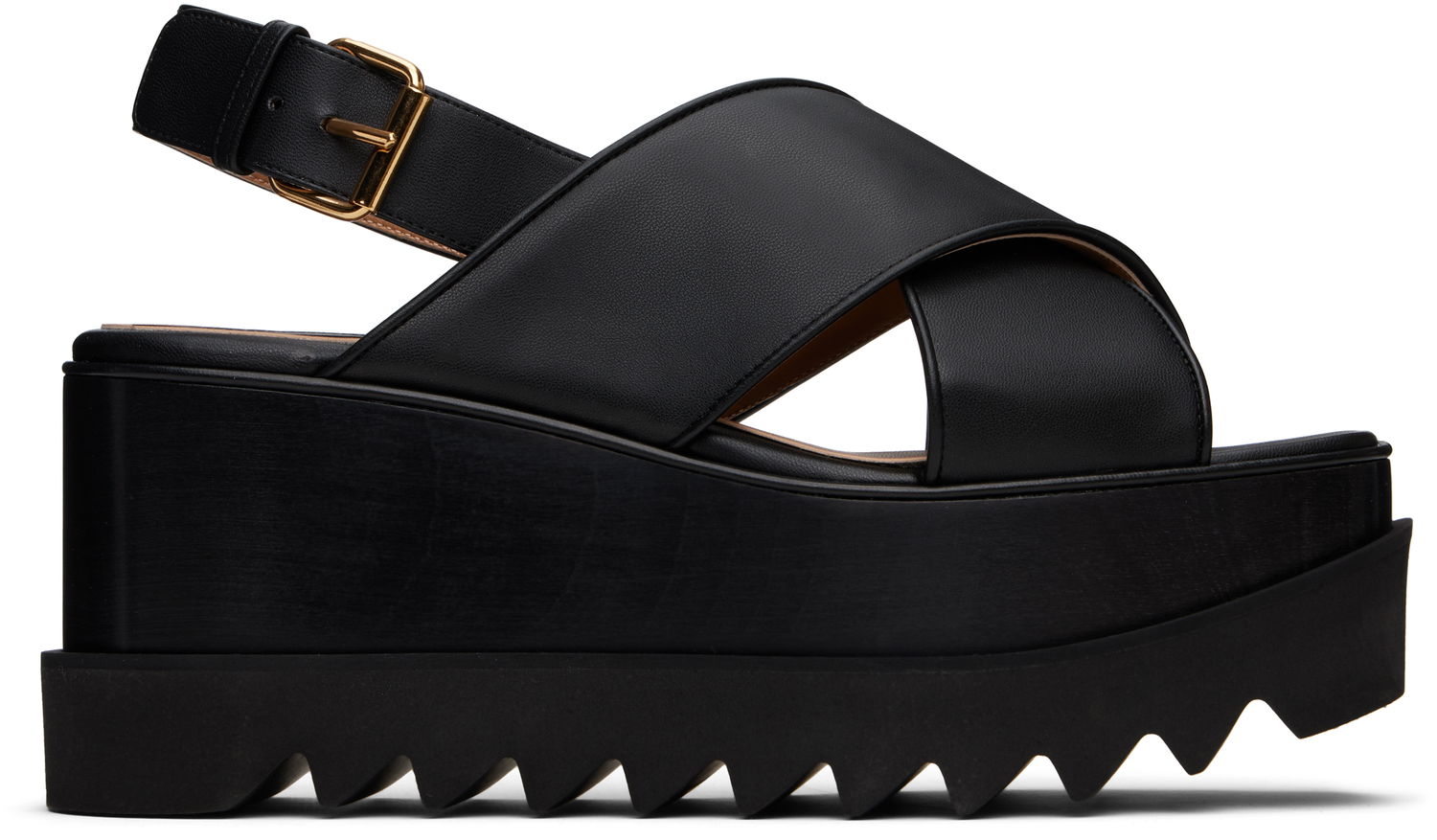 Облекло Stella McCartney Stella McCartney Elyse Platform Heeled Sandals Черно | 810527KP027, 0