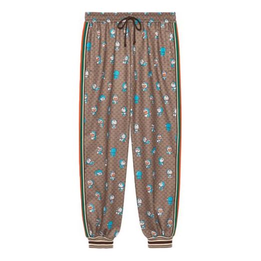 Спортни панталони Gucci Doraemon Monogram Track Pants Кафяво | 654941-XJDEX-2138