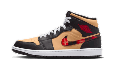 Кецове и обувки Jordan Air 1 Mid “Tartan Swoosh” Бежово | DZ5329-001, 2