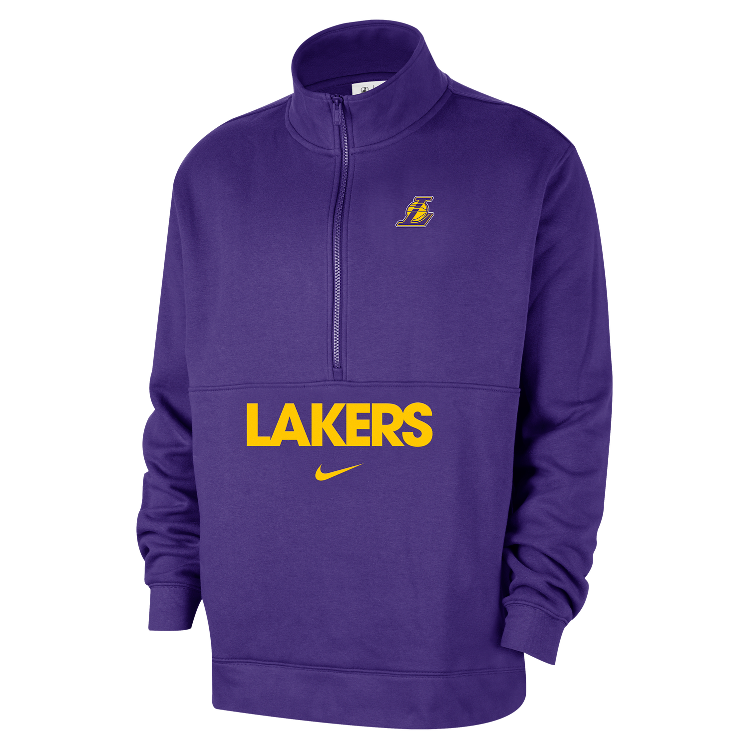 Суитчър Nike Nike NBA Los Angeles Lakers Club Courtside Half-Zip Top Лилаво | FZ7493-504, 0