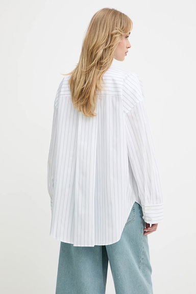 Samsoe Samsoe SAMARIKA Relaxed Fit Striped Button-Down Shirt, 2